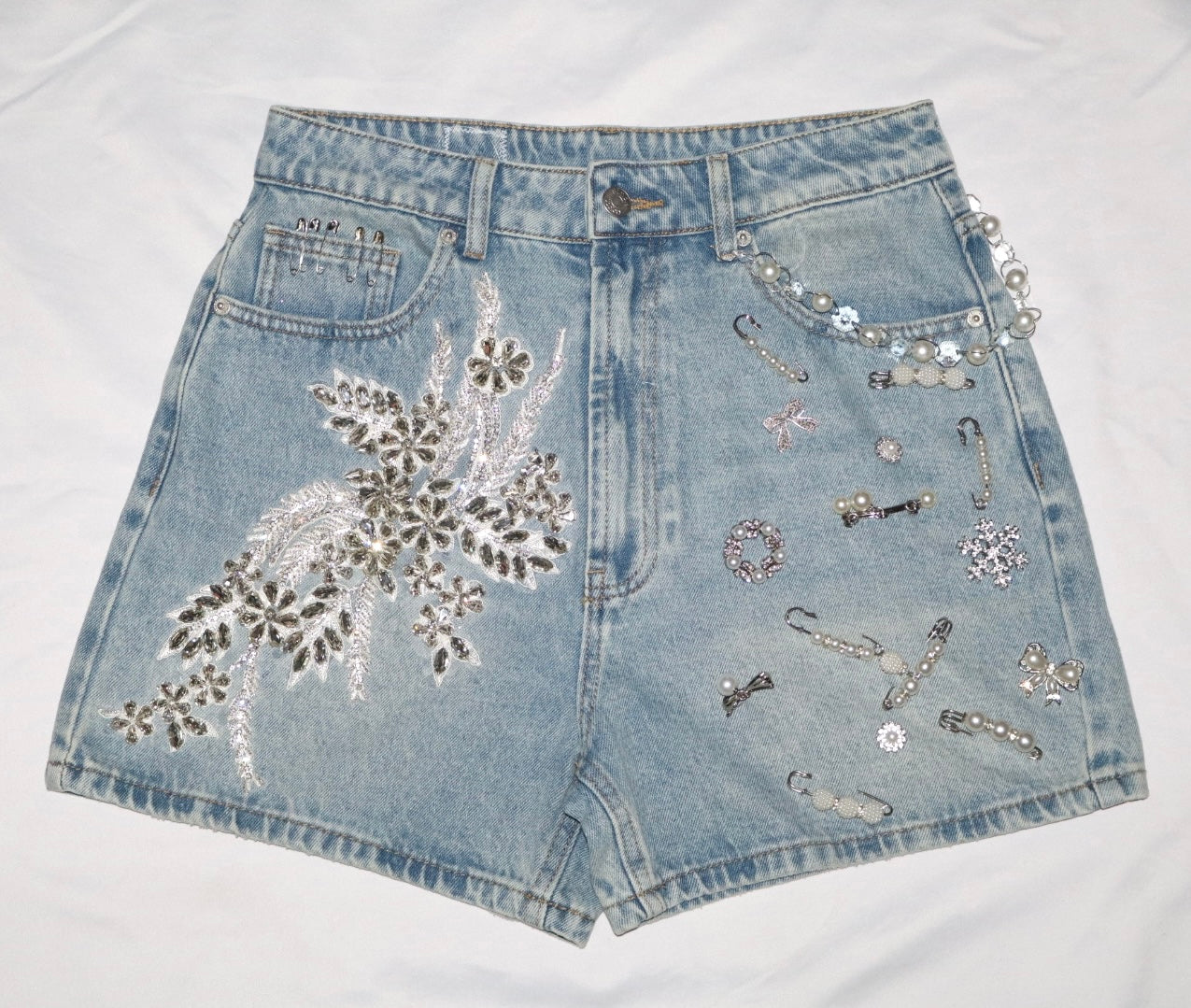 Bling Me Out Denim Shorts