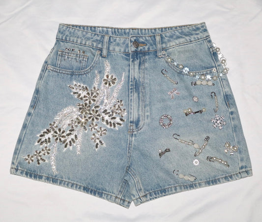 Bling Me Out Denim Shorts